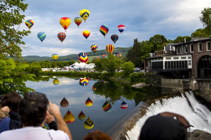 Hot air Balloon Festival in Quechee and the Upper Valley of Vermont and New Hampshire